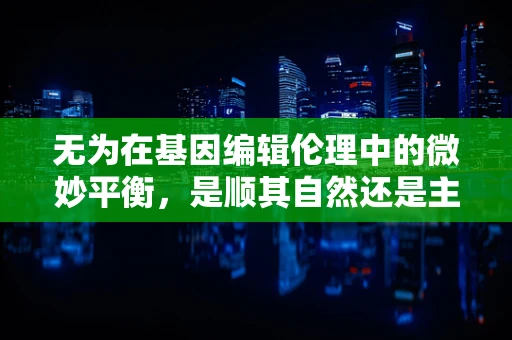 无为在基因编辑伦理中的微妙平衡，是顺其自然还是主动干预？