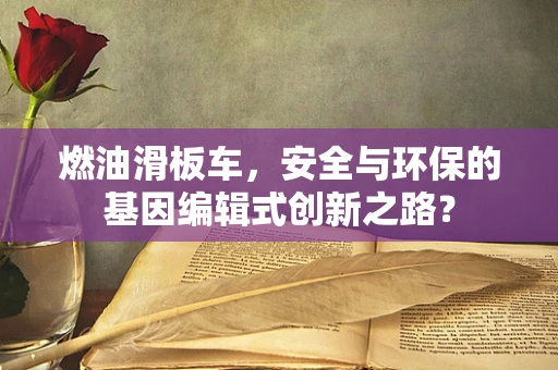 燃油滑板车，安全与环保的基因编辑式创新之路？