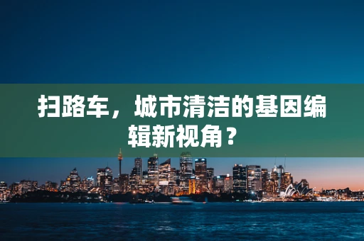 扫路车，城市清洁的基因编辑新视角？