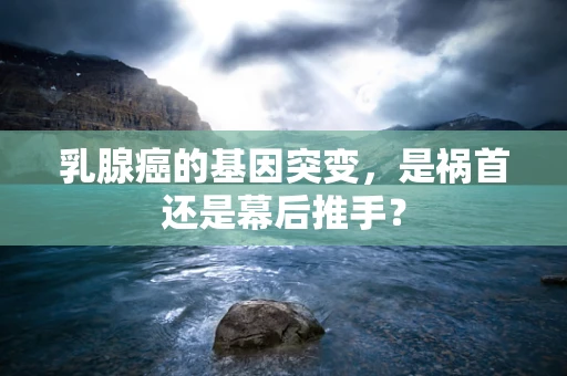 乳腺癌的基因突变，是祸首还是幕后推手？