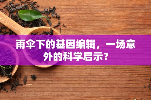 雨伞下的基因编辑，一场意外的科学启示？