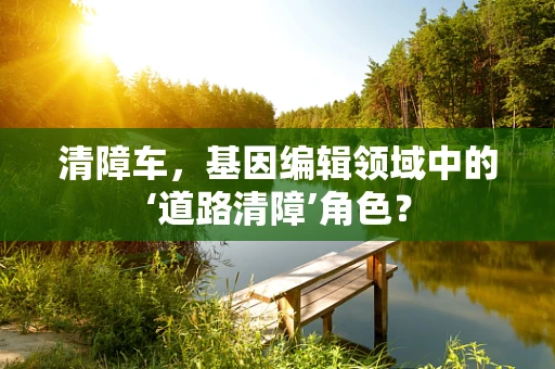 清障车，基因编辑领域中的‘道路清障’角色？