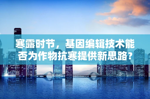寒露时节，基因编辑技术能否为作物抗寒提供新思路？