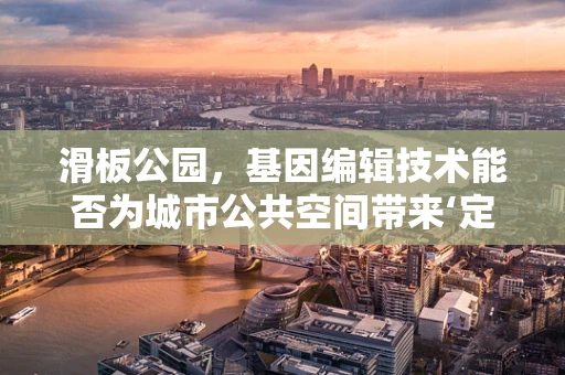 滑板公园，基因编辑技术能否为城市公共空间带来‘定制化’变革？