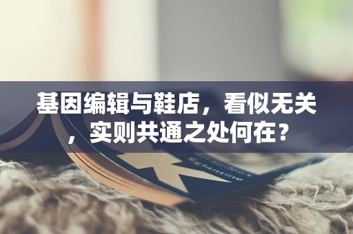 基因编辑与鞋店，看似无关，实则共通之处何在？