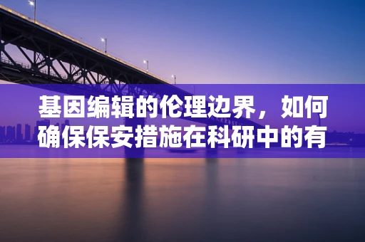 基因编辑的伦理边界，如何确保保安措施在科研中的有效实施？