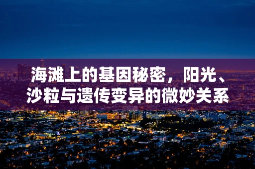 海滩上的基因秘密，阳光、沙粒与遗传变异的微妙关系