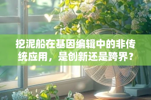 挖泥船在基因编辑中的非传统应用，是创新还是跨界？