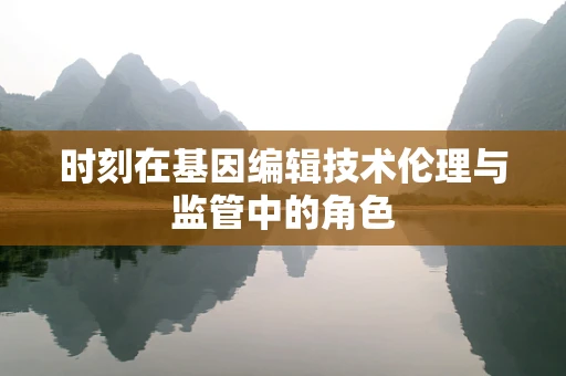时刻在基因编辑技术伦理与监管中的角色