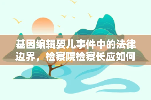 基因编辑婴儿事件中的法律边界，检察院检察长应如何介入？