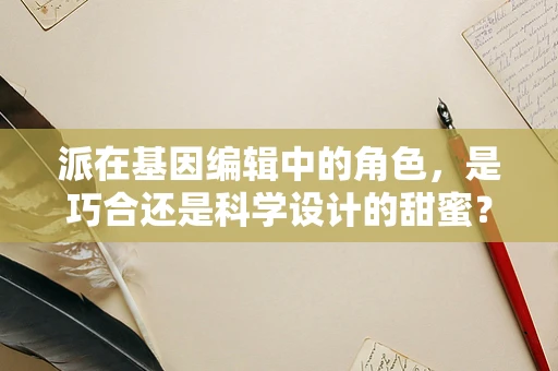 派在基因编辑中的角色，是巧合还是科学设计的甜蜜？