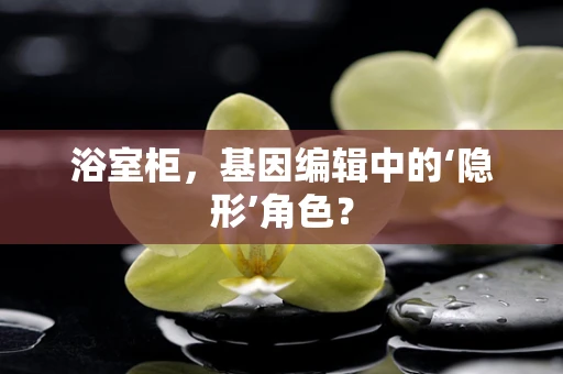 浴室柜，基因编辑中的‘隐形’角色？
