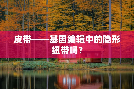 皮带——基因编辑中的隐形纽带吗？