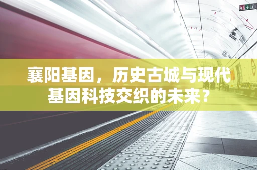 襄阳基因，历史古城与现代基因科技交织的未来？