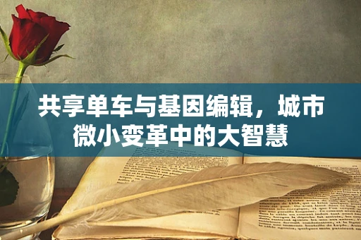 共享单车与基因编辑，城市微小变革中的大智慧