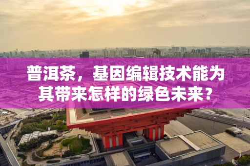 普洱茶，基因编辑技术能为其带来怎样的绿色未来？