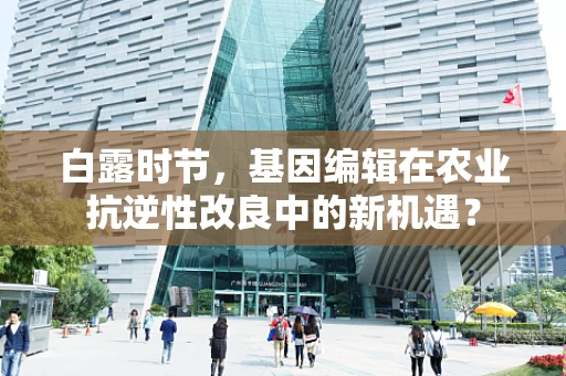 白露时节，基因编辑在农业抗逆性改良中的新机遇？