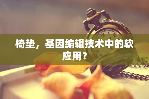 椅垫，基因编辑技术中的软应用？