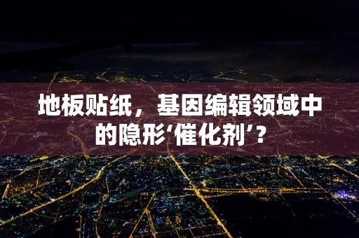 地板贴纸，基因编辑领域中的隐形‘催化剂’？