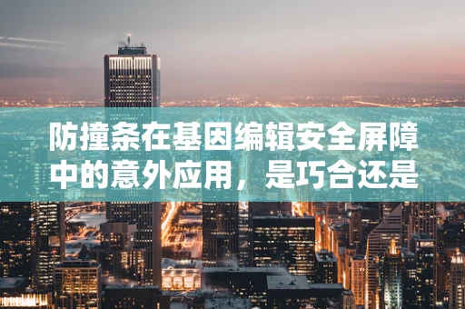 防撞条在基因编辑安全屏障中的意外应用，是巧合还是创新契机？