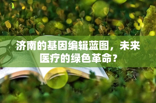济南的基因编辑蓝图，未来医疗的绿色革命？