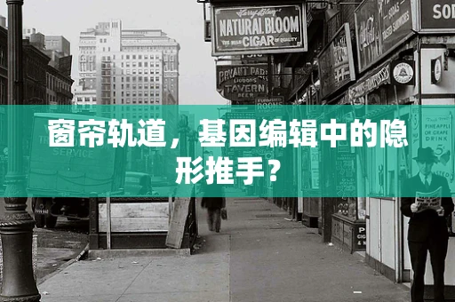 窗帘轨道，基因编辑中的隐形推手？
