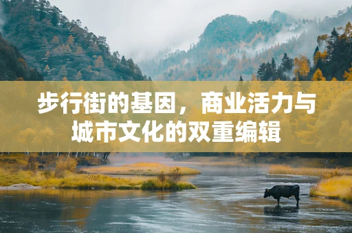 步行街的基因，商业活力与城市文化的双重编辑