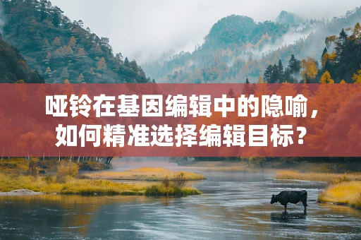哑铃在基因编辑中的隐喻，如何精准选择编辑目标？