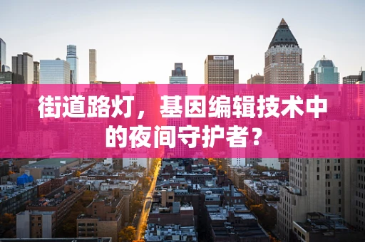 街道路灯，基因编辑技术中的夜间守护者？