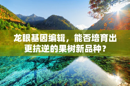 龙眼基因编辑，能否培育出更抗逆的果树新品种？