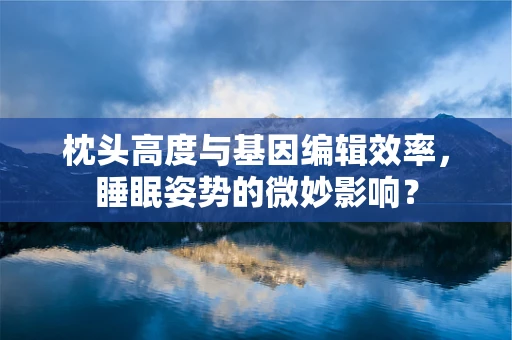 枕头高度与基因编辑效率，睡眠姿势的微妙影响？