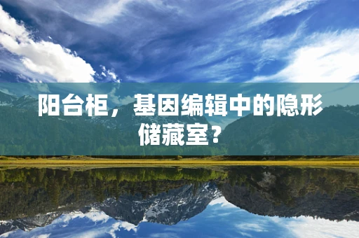 阳台柜，基因编辑中的隐形储藏室？
