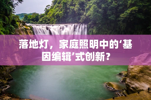 落地灯，家庭照明中的‘基因编辑’式创新？
