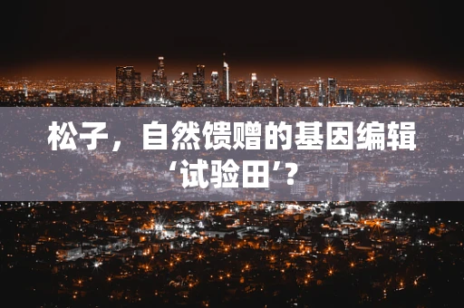 松子，自然馈赠的基因编辑‘试验田’？