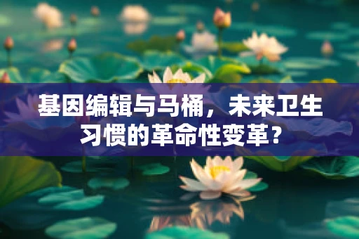 基因编辑与马桶，未来卫生习惯的革命性变革？