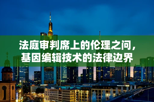 法庭审判席上的伦理之问，基因编辑技术的法律边界