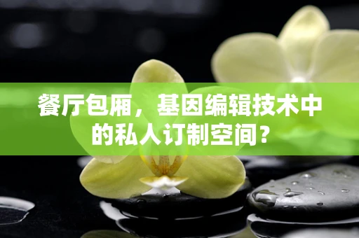 餐厅包厢，基因编辑技术中的私人订制空间？