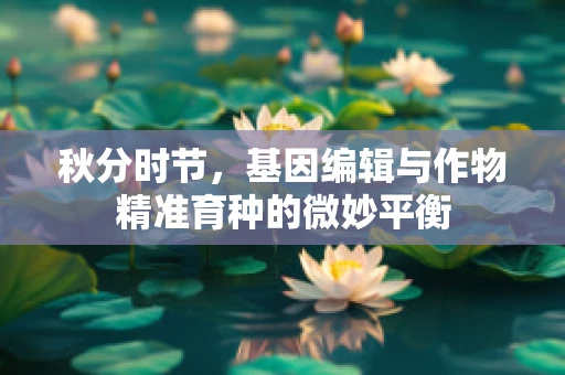 秋分时节，基因编辑与作物精准育种的微妙平衡