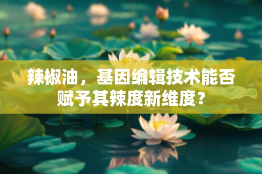 辣椒油，基因编辑技术能否赋予其辣度新维度？
