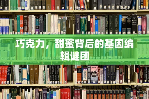 巧克力，甜蜜背后的基因编辑谜团
