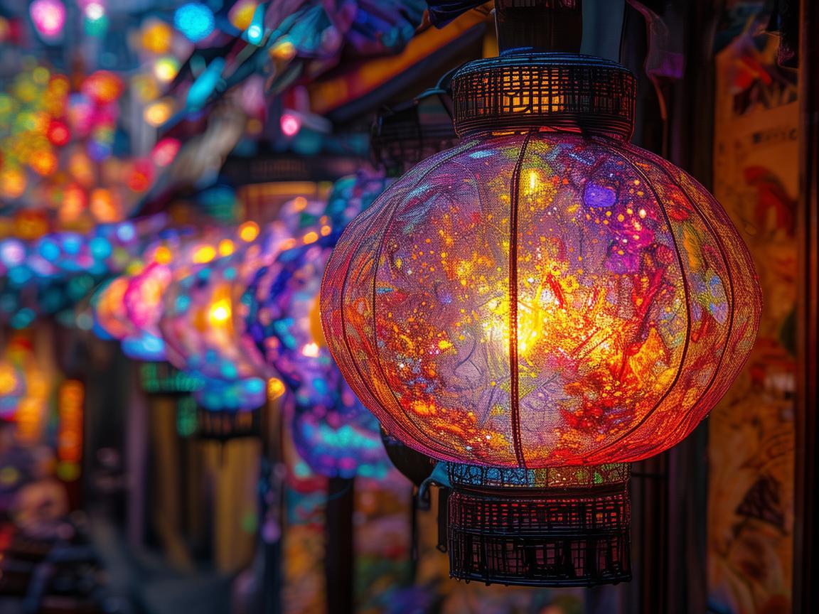 夜市街灯笼，基因编辑技术下的光之谜